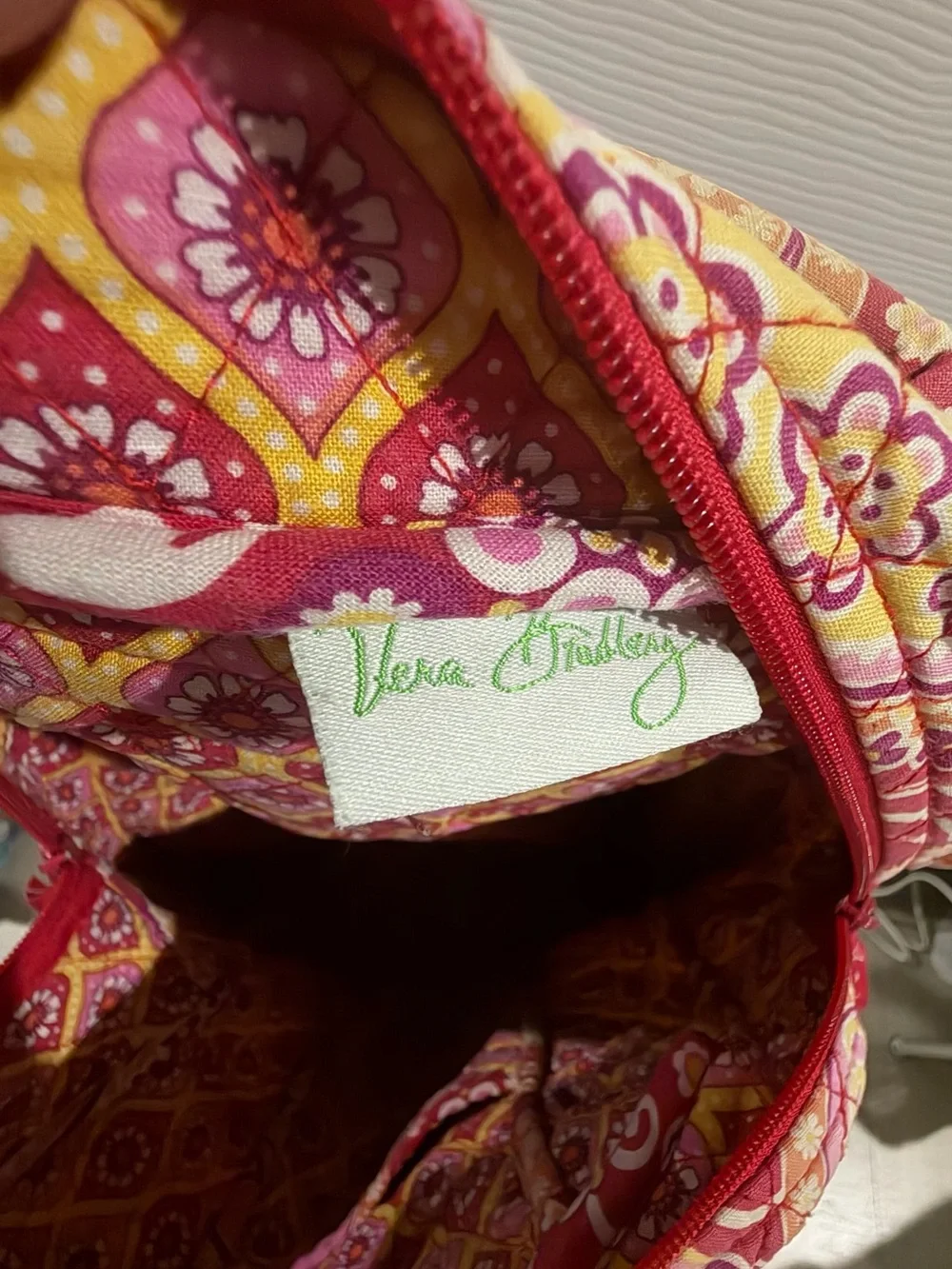 Vera Bradley Quilted Floral Pattern Women's Backpack - Pink